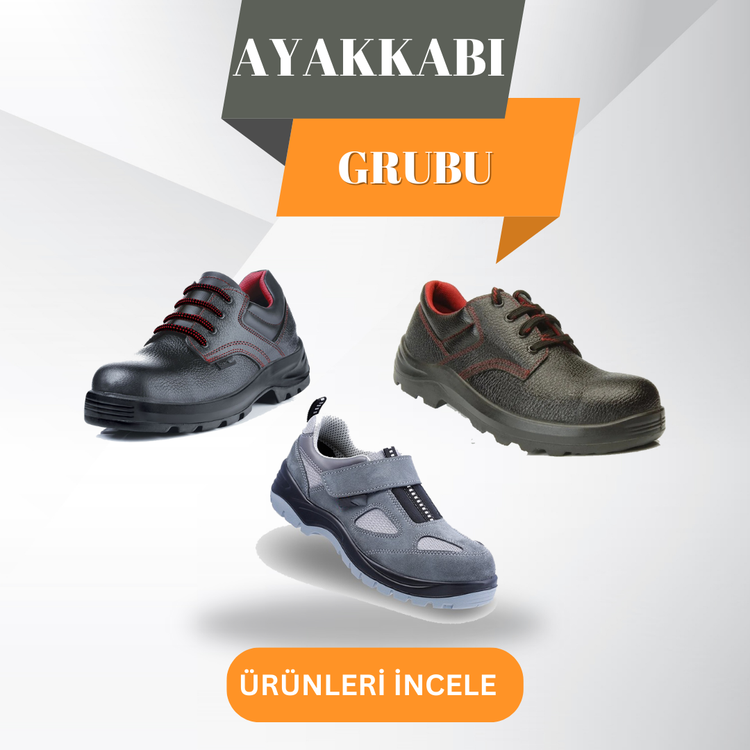 İş Elbiseleri,Tekstil Grubu,Ayakkabı Grubu,İş Güvenlik Ekipmanları,pantolonlar,mont,Polar,Sweatshirt,Kaban,Tshirt,Forma,Güvenlik kıyafetleri,Yelek,Tulum,Yağmurluk,Outdoor.çizme,bot,ayakkabılar,Yüz Koruyucular,Baret (Kafa Koruyucular),İş Gözlüğü,Solunum Koruyucular,Kulak Koruyucular,İş Eldiveni